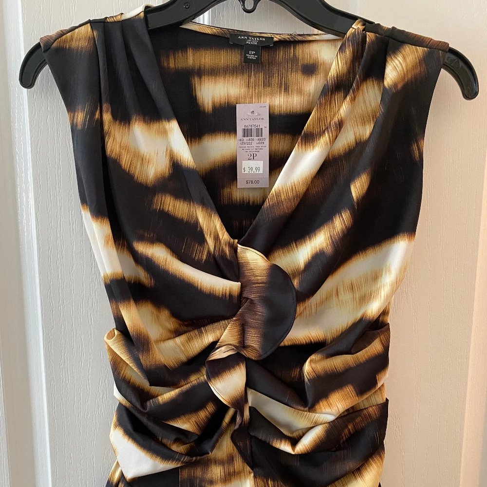 ANN TAYLOR ANIMAL PRINT TOP NWT